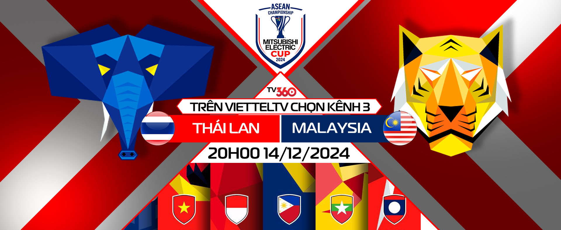 Link xem trực tiếp trận Thái Lan gặp Malaysia (ASEAN Cup 2024)

